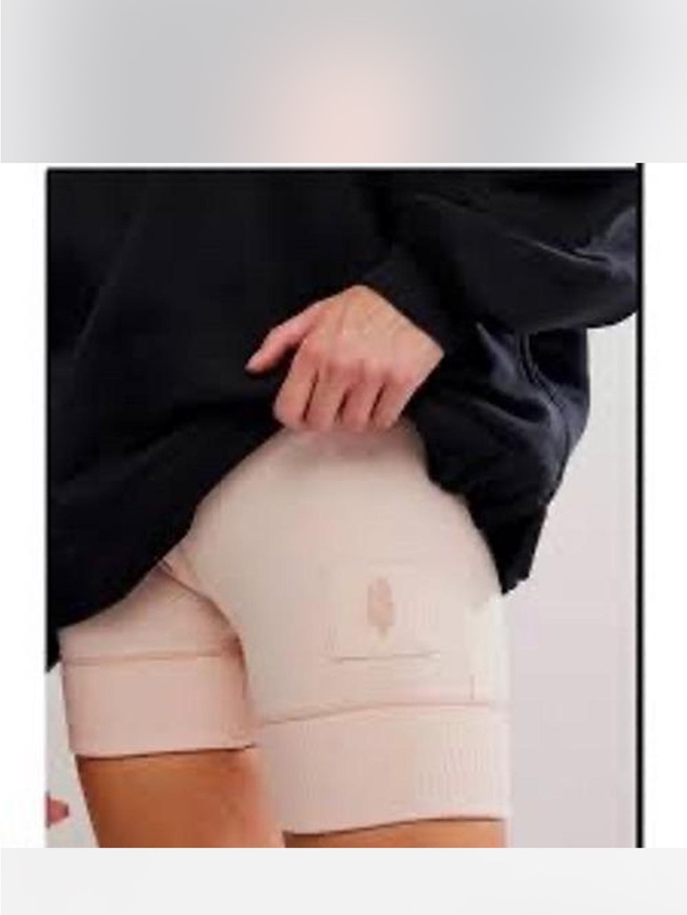 Free People Movement light blush shorts